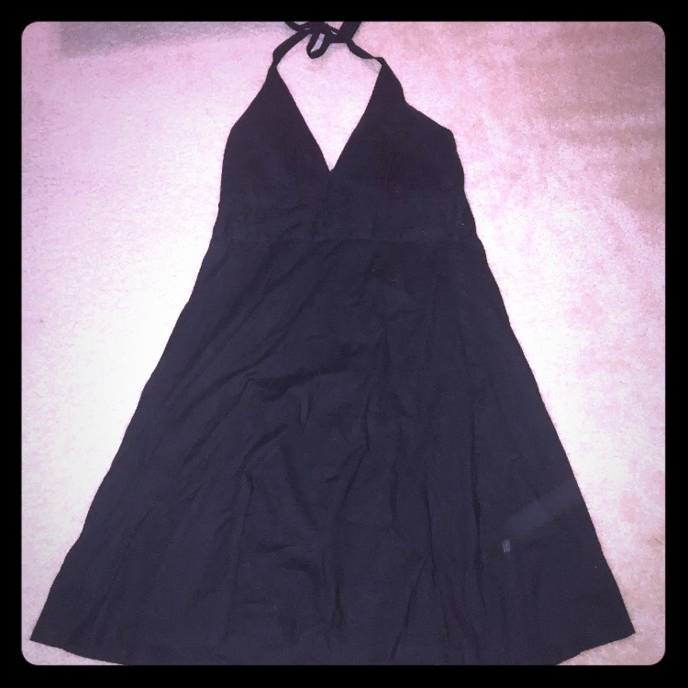 Black H&M halter dress size 10